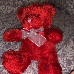 Cute red stuffed animal